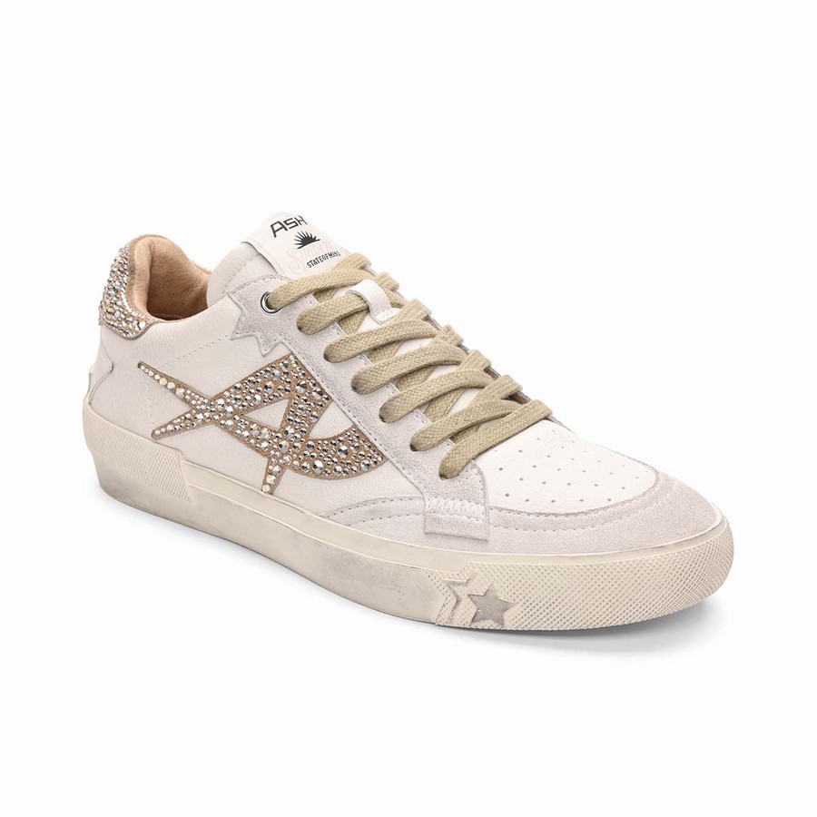 Basket Ash Moonlight Strass Vintage Blanche Femme | RGV-1043800