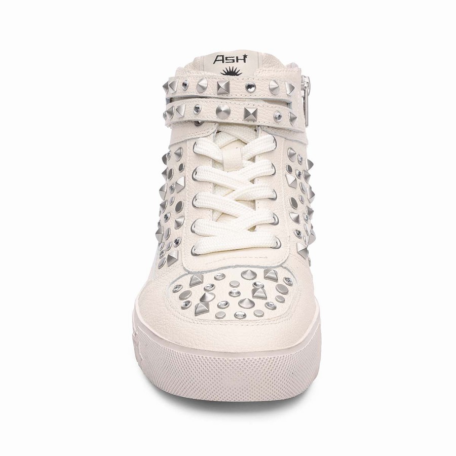 Basket Ash Myriad Studded Hightop Blanche Femme | PSP-3767638