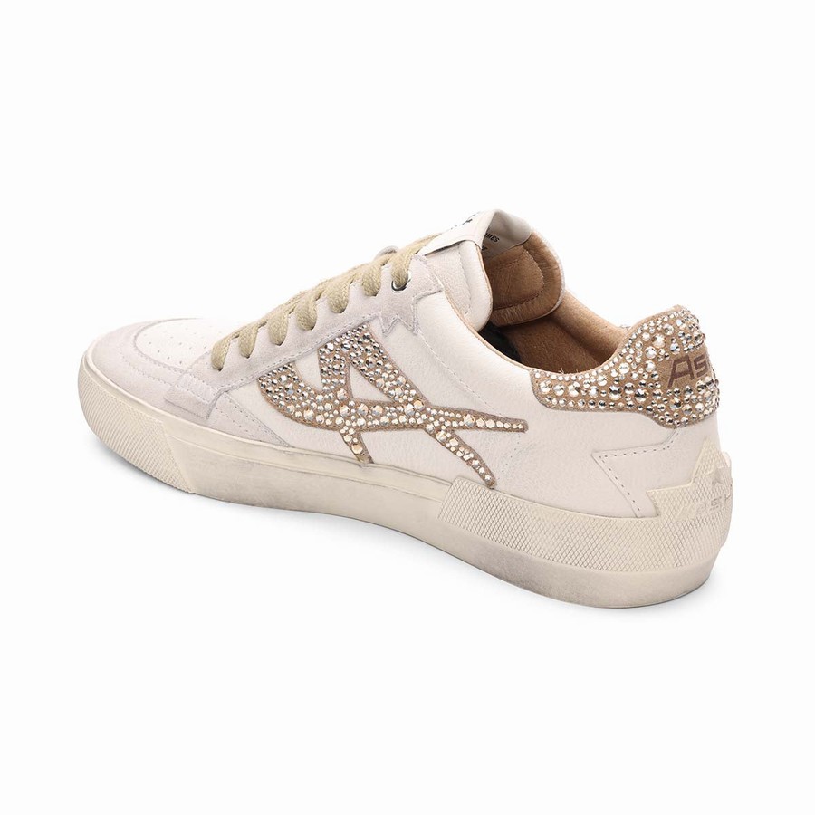 Basket Ash Moonlight Strass Vintage Blanche Femme | RGV-1043800