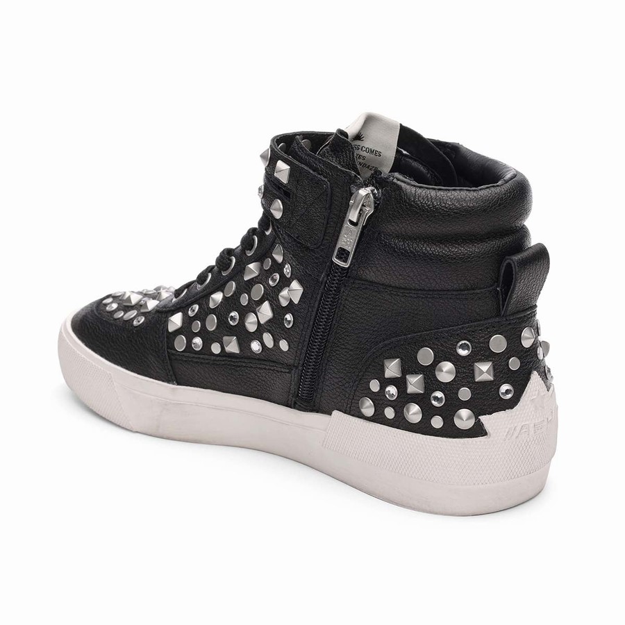 Basket Ash Myriad Studded Hightop Noir Femme | JZT-1143487