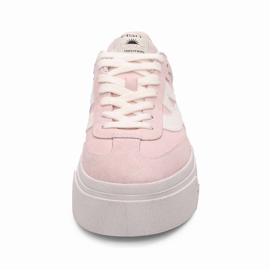 Basket Ash Starmoon Suede Platform Rose Femme | PWG-4573647