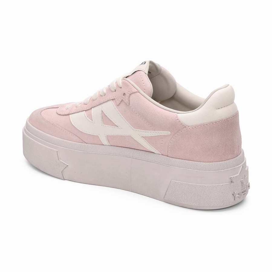 Basket Ash Starmoon Suede Platform Rose Femme | PWG-4573647