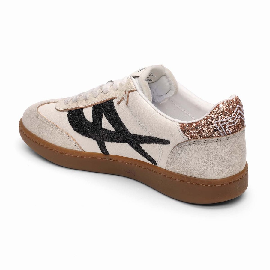 Basket Ash Sunset Vintage Glitter Beige Femme | YKE-5657912