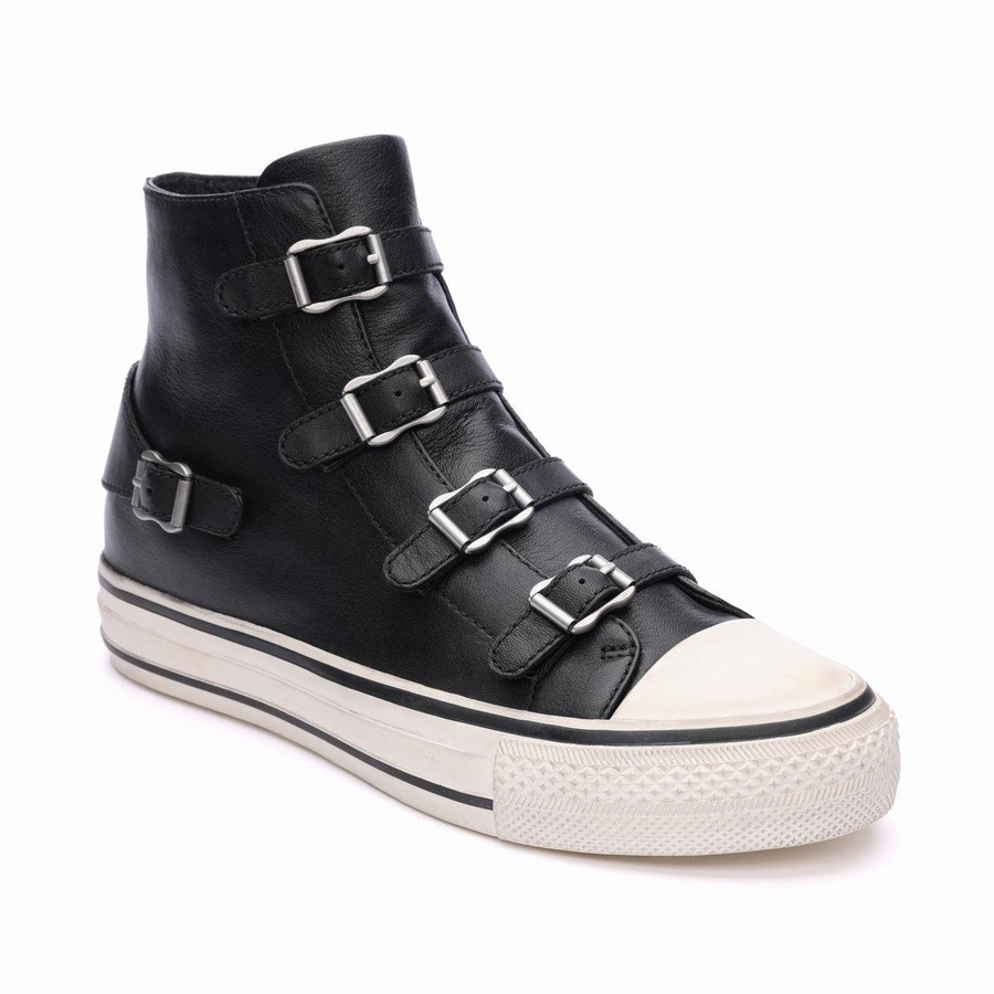 Basket Ash Virgin High-Top Noir Femme | EJJ-4814619