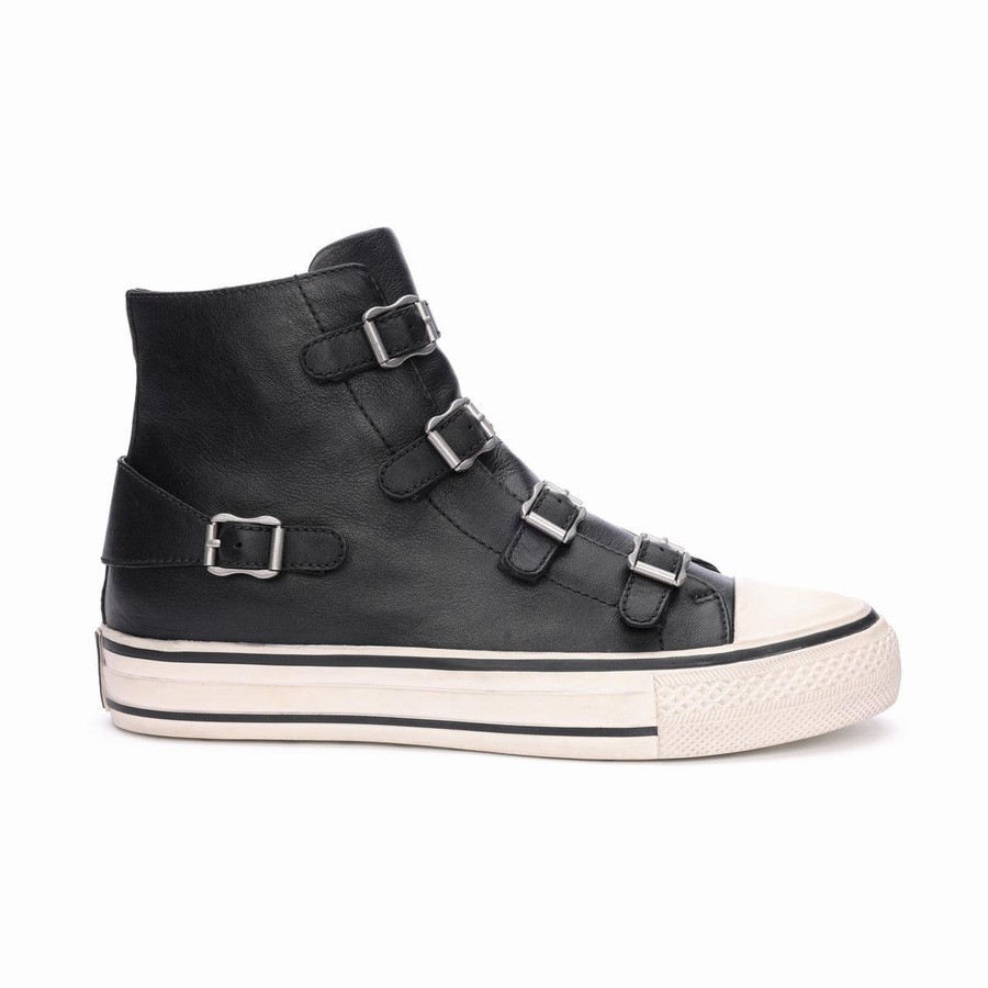 Basket Ash Virgin High-Top Noir Femme | EJJ-4814619