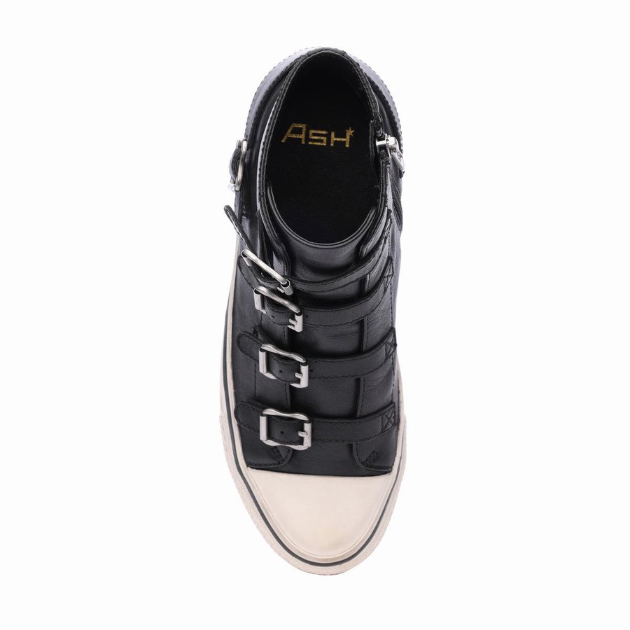 Basket Ash Virgin High-Top Noir Femme | EJJ-4814619