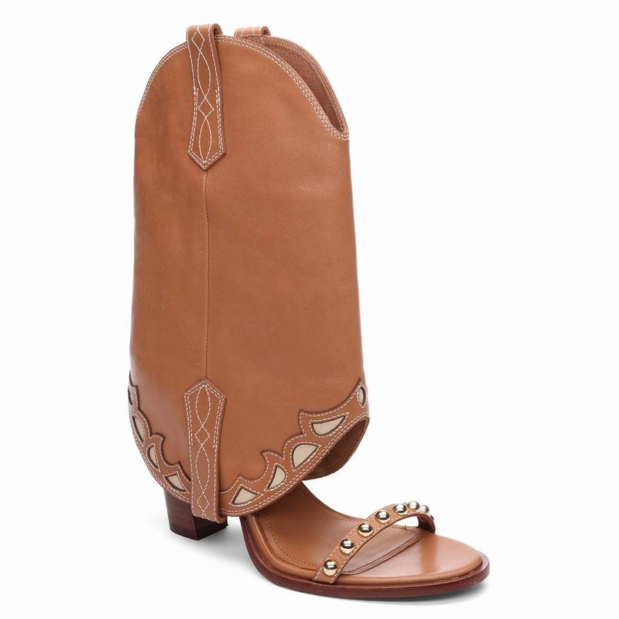 Sandale Ash Kentucky Almond Bootie Marron Femme | LZQ-3700758