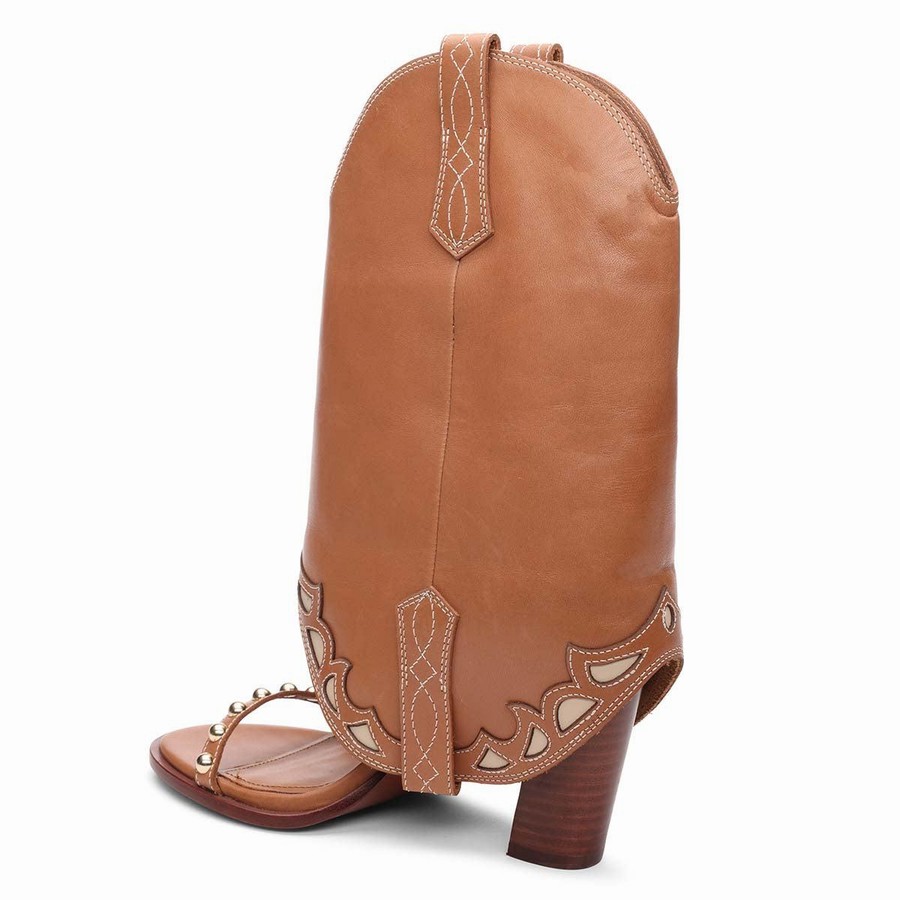 Sandale Ash Kentucky Almond Bootie Marron Femme | LZQ-3700758